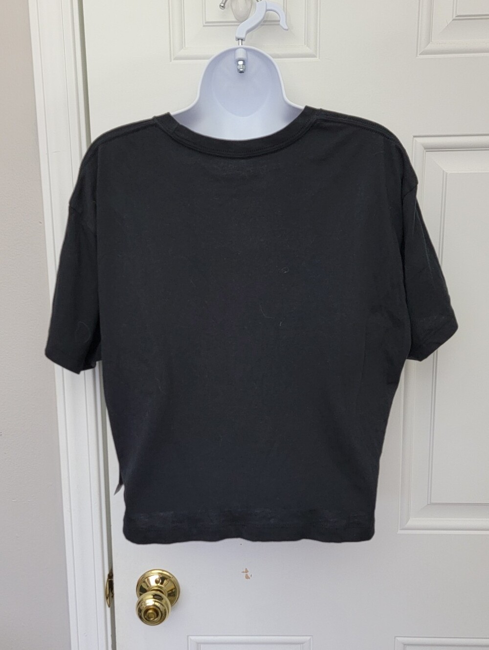 NWT Pure Barre Women's XL Black Short Sleeve Cropped T Shirt Pilates Workout - Picture 3 of 6